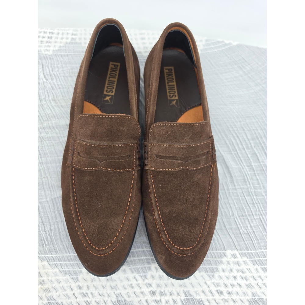 Pikolinos Berna M8J-6097 Mens Brown Suede Penny Loafers Size 41